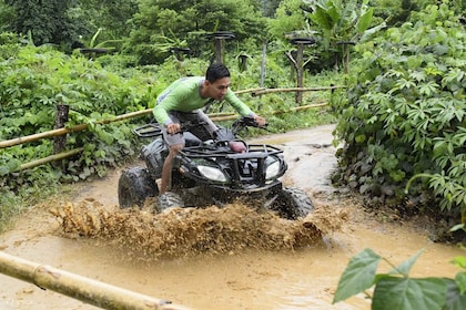 From Boracay: Mainland Off-road quad bike or Zipline Experience