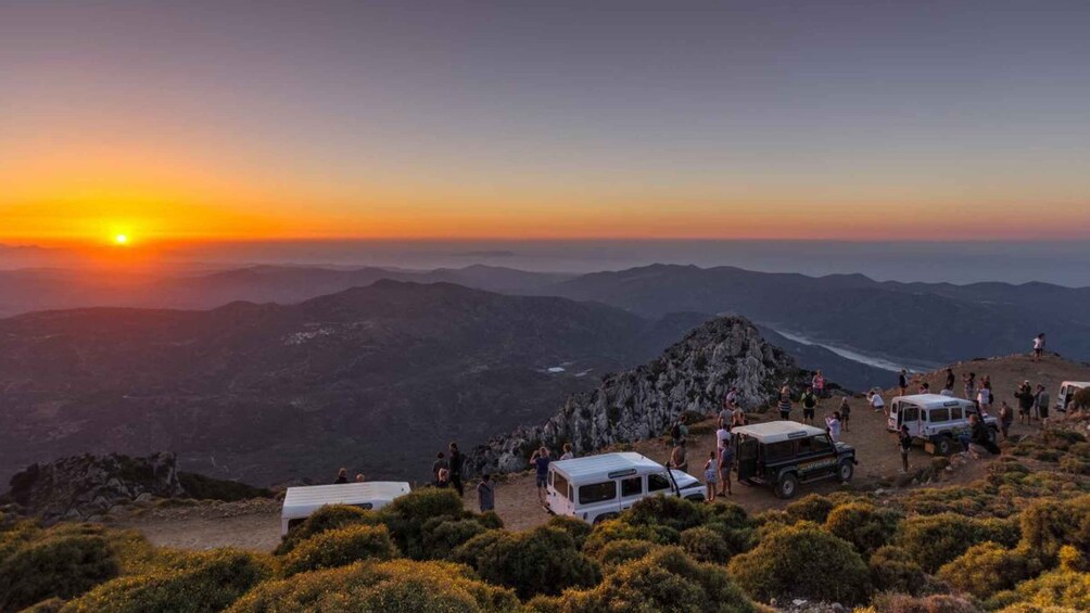 Picture 4 for Activity Crete: Land Rover Safari with Sunset Viewing, Dinner, & Wine