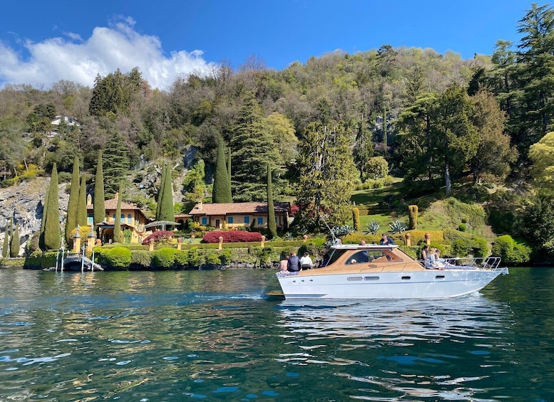 Picture 3 for Activity OnlyWood Lake Como: Hidden Gems Wooden Boat Tour