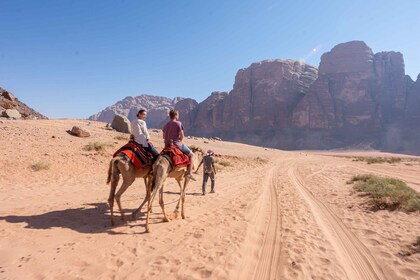 Dari Wadi Rum: Pengalaman Menunggang Unta dengan Teh dan Pemandu