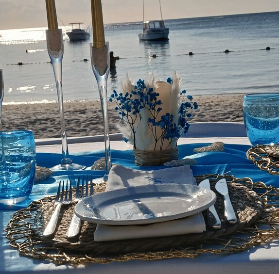 Picture 13 for Activity Mauritius: Private Beach Wedding Proposal with Roses & Props