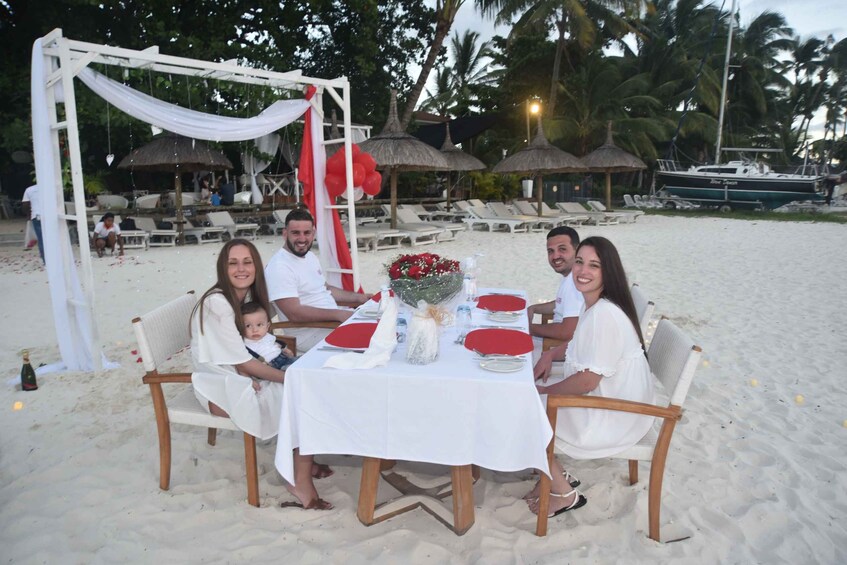 Picture 8 for Activity Mauritius: Private Beach Wedding Proposal with Roses & Props