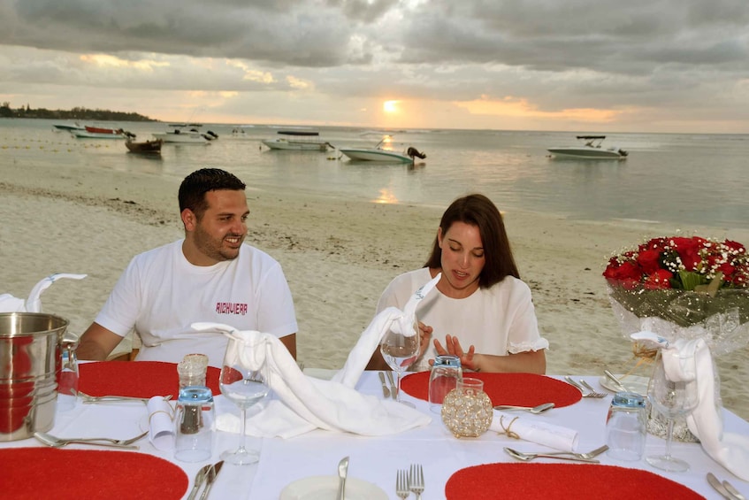 Picture 5 for Activity Mauritius: Private Beach Wedding Proposal with Roses & Props