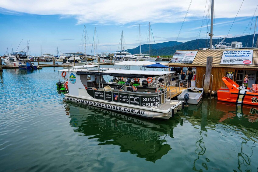 Picture 1 for Activity Cairns: Sightseeing River Boat Safari with Soft Drinks