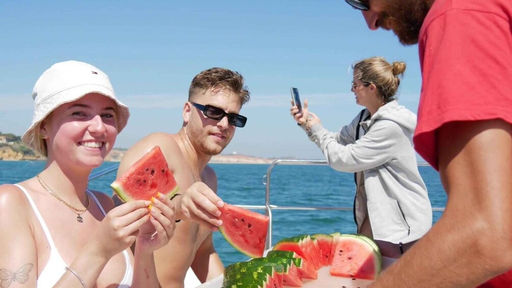 Picture 5 for Activity Quarteira: Benagil Cave Boat Trip with Beach BBQ and Kayak