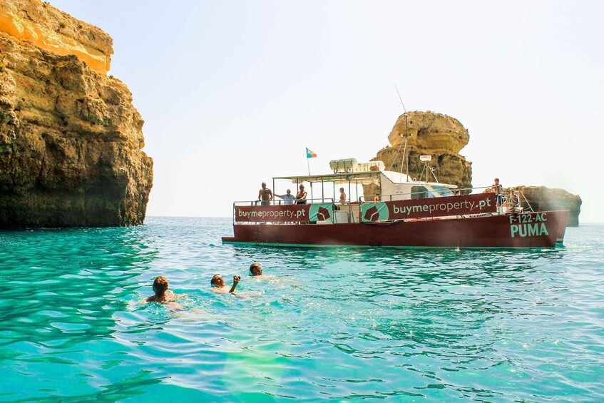 Picture 1 for Activity Quarteira: Benagil Cave Boat Trip with Beach BBQ and Kayak