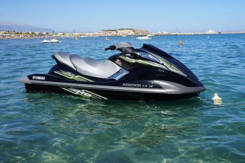 Private Jet Ski Activity on the Beach at Rethymno 