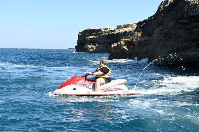 Private Jet Ski Activity on the Beach at Rethymno 