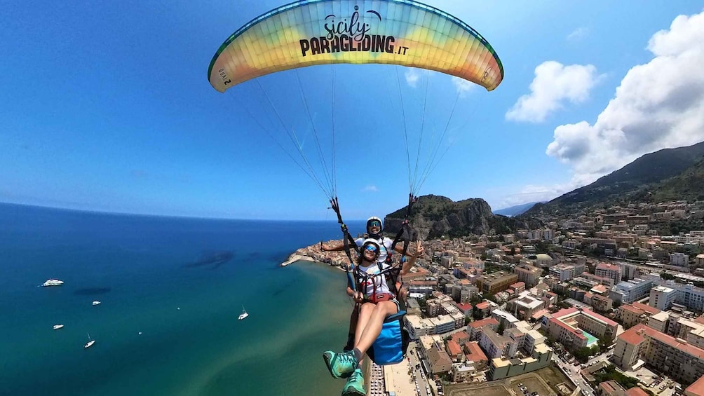 Cefalù, Sicily: Tandem Paragliding Flight and GoPro12 Video
