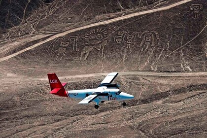 From Nazca: Flight in a light aircraft over the Nazca Lines