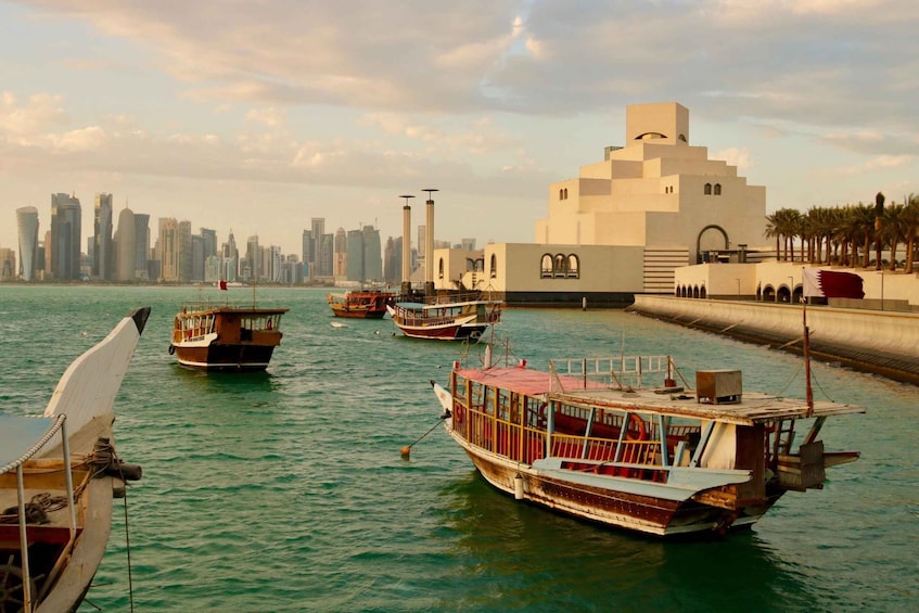 Doha: City Tour with Dhow Boat Ride Private Tour