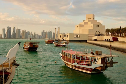 Doha: City Tour with Dhow Boat Ride Private Tour
