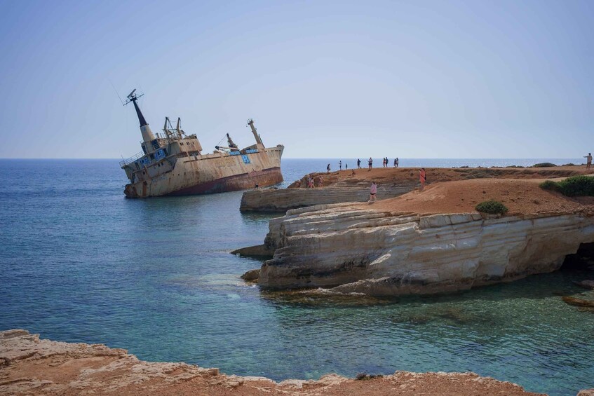 Picture 2 for Activity Paphos/Akamas: Blue Lagoon Bus & Boat Tour with Water Slide