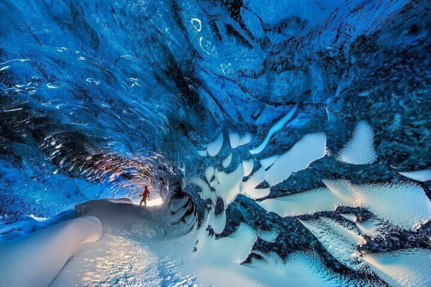 Natural ice cave of the Vatnajökull glacier