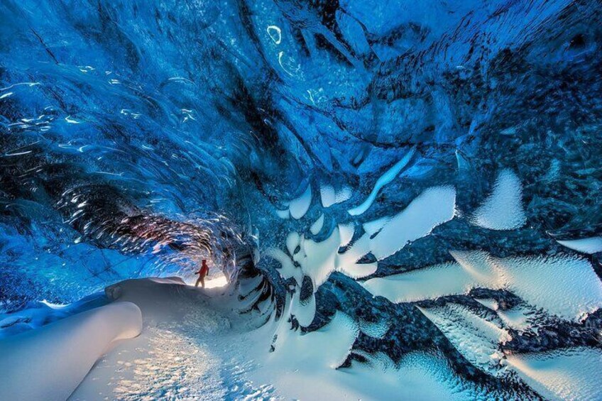Natural ice cave of the Vatnajökull glacier
