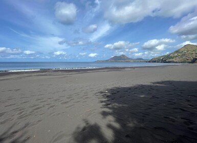 Discover the Black Sand Beach+the Natural Pool