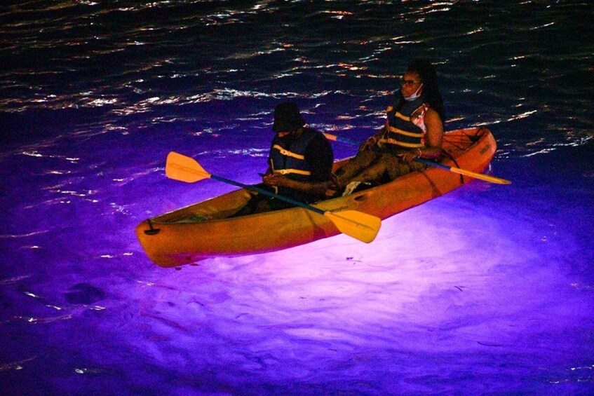 Picture 2 for Activity San Jose: Romantic Night Experience for 2 with Lights Kayak