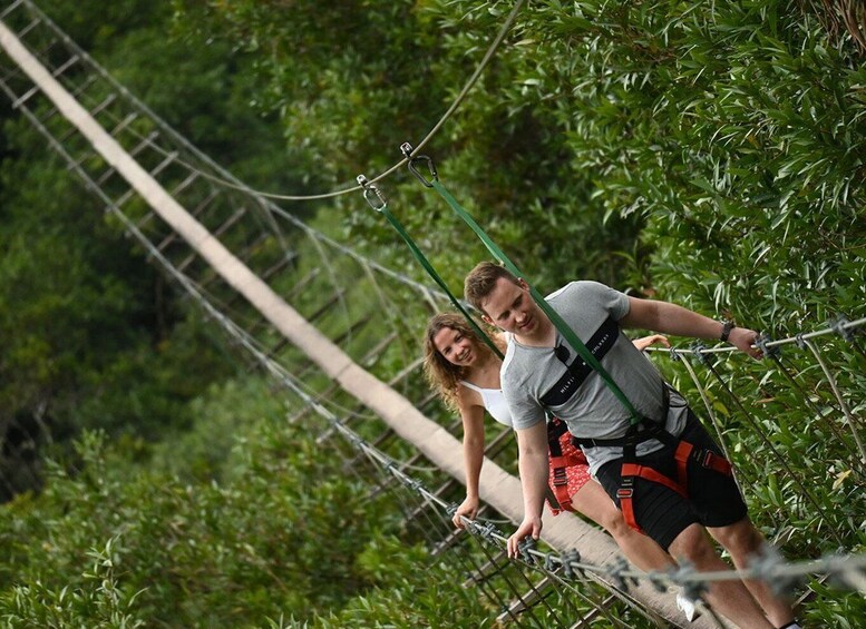 Picture 2 for Activity Mauritius: La Vallée des Couleurs, Nepalese Bridge