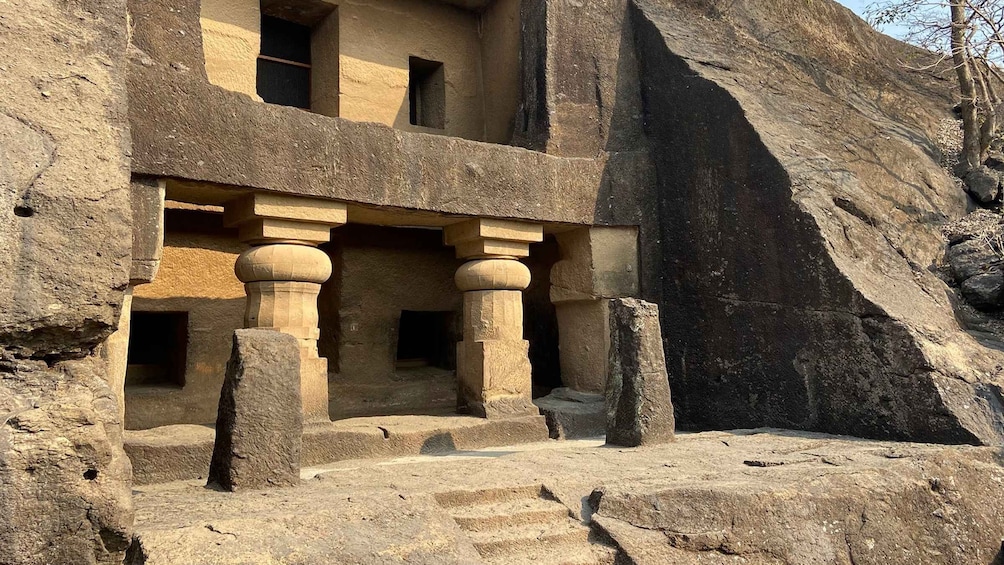 Picture 1 for Activity Mumbai: Kanheri Caves and The Golden Pagoda Temple