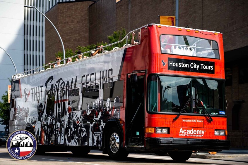 Houston: Guided City Tour by an Open-Top Double Decker Bus