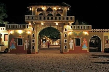 Visita nocturna a Jaipur Cultura del pueblo Chokhi Dhani con cena