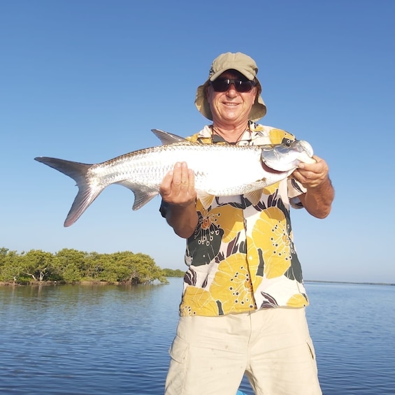 Picture 3 for Activity From Cancun: Tarpon Fly Fishing Tour in San Felipe,Yucatán