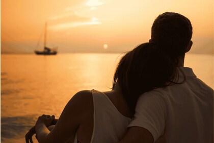 Costa de Amalfi: crucero romántico privado y aperitivo