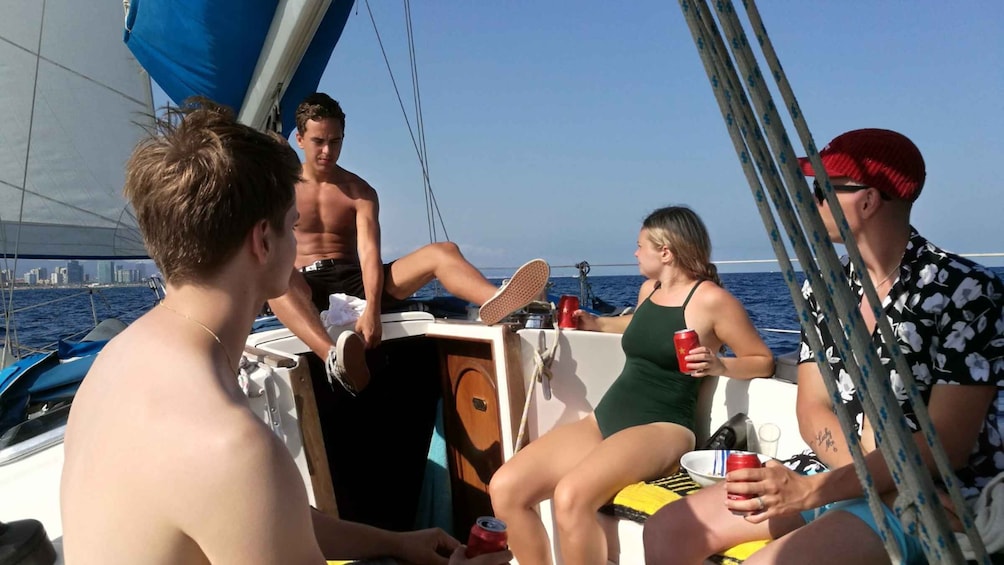 Picture 8 for Activity Discover Barcelona: Sail & Swim Shared Coastal sailing Tour