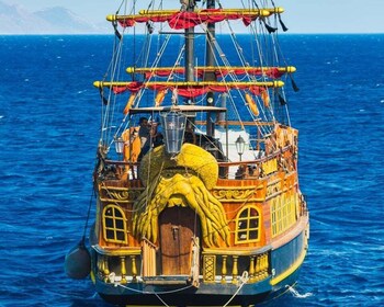 From Kardamena: Nisyros, St.Antonios & Yali Cruise with BBQ