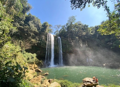 From Palenque: Waterfalls Misol-ha y Agua Azul.