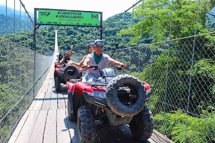 Puerto Vallarta: Jorullo Bridge ATV- og zipline-tur