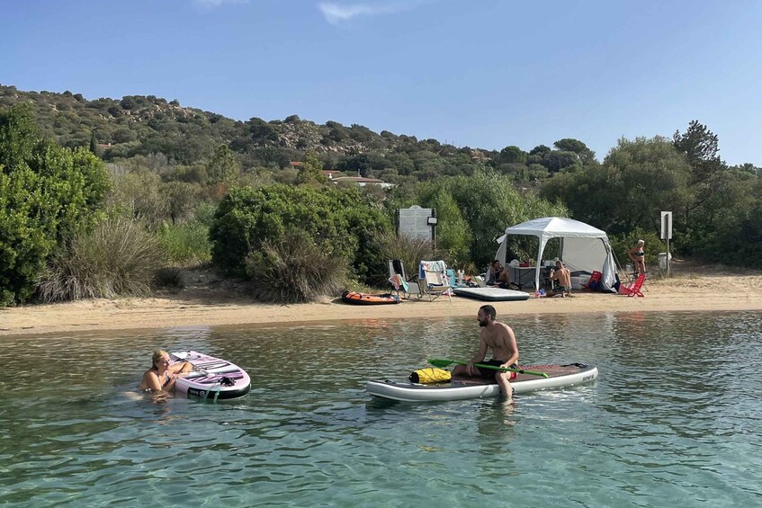 Picture 4 for Activity Sardegna: SUP Paddleboard Tour Sunrise with Lesson & Snacks