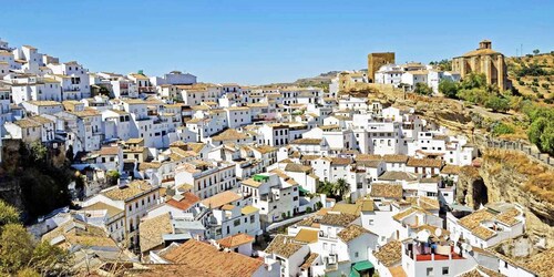 Les villes blanches d'Andalousie : excursion privée d'une journée au départ...