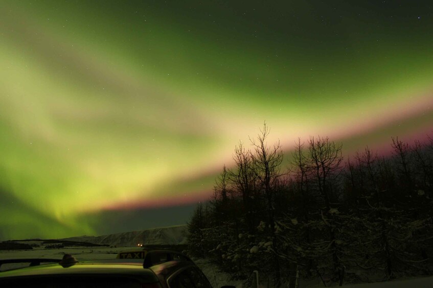 Picture 5 for Activity Akureyri: Private Northern Lights Tour with Transfer & Snack