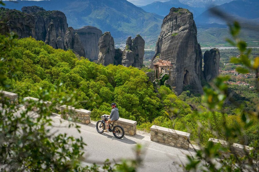 Picture 5 for Activity Meteora: E-Bike Epic Sunset Tour With Local Guide & Drink