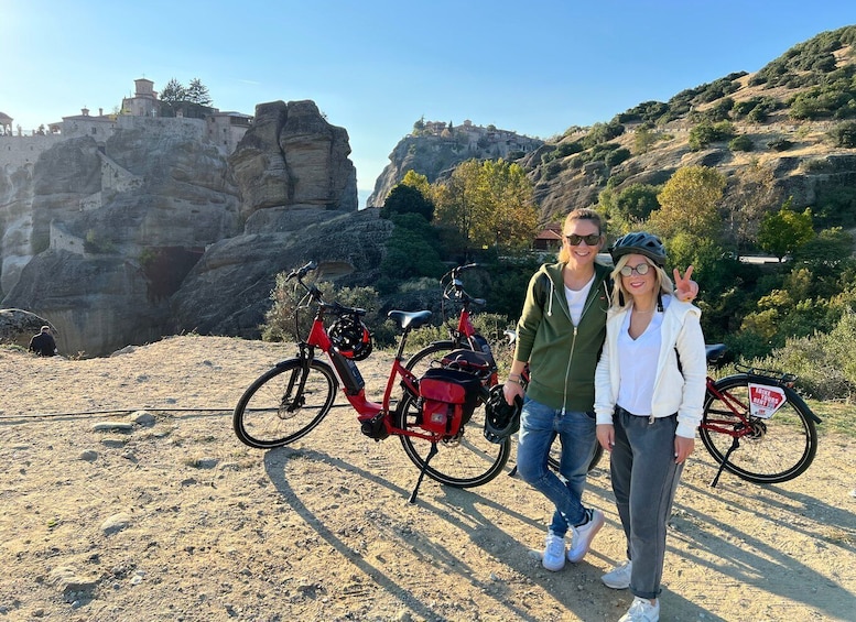 Picture 10 for Activity Meteora: E-Bike Epic Sunset Tour With Local Guide & Drink