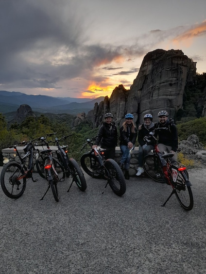 Picture 3 for Activity Meteora: E-Bike Epic Sunset Tour With Local Guide & Drink