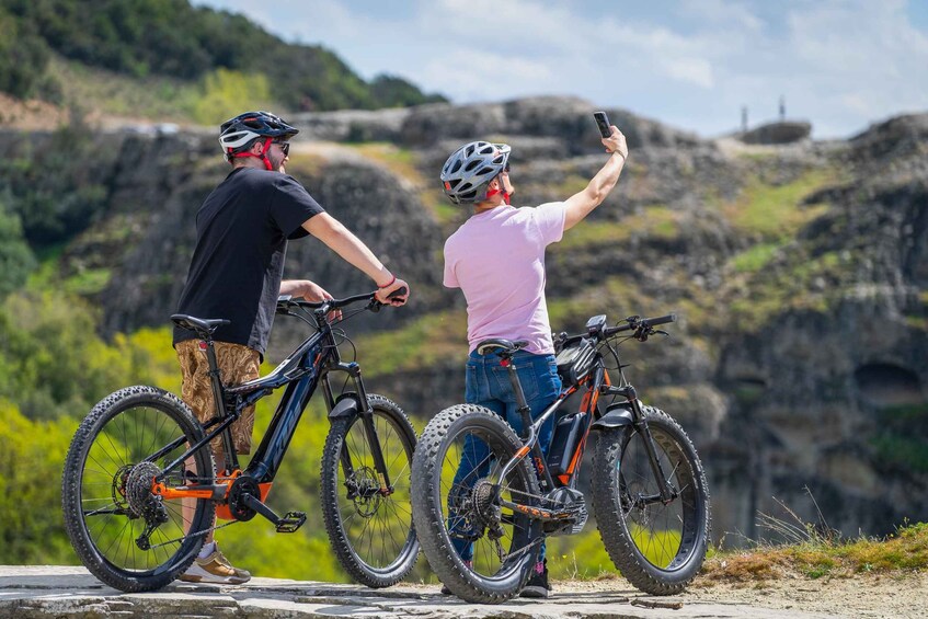 Picture 2 for Activity Meteora: E-Bike Epic Sunset Tour With Local Guide & Drink