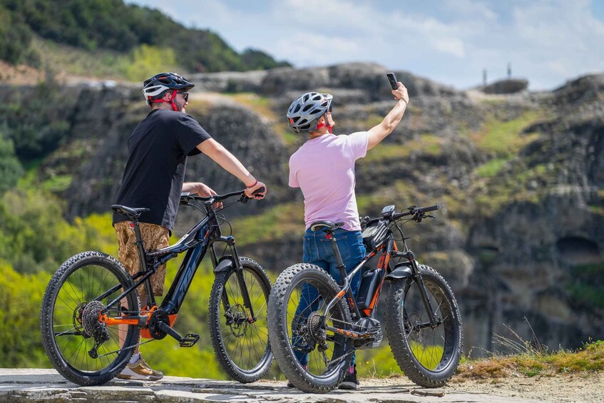 Picture 2 for Activity Meteora: E-Bike Epic Sunset Tour With Local Guide & Drink