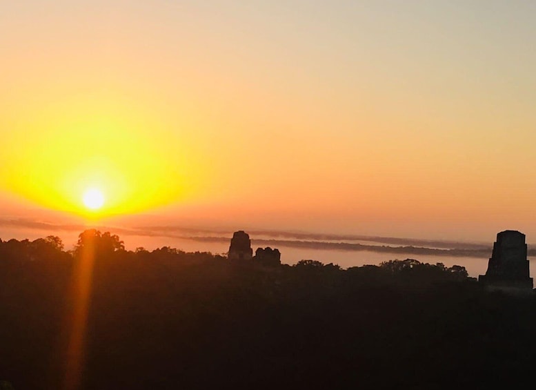 From Flores: Tikal Sunrise Archaeological Tour