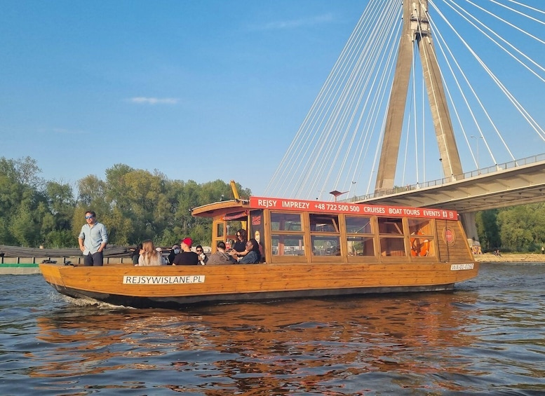 Warsaw: Vistula River Sunset Cruise with Glass of Prosecco