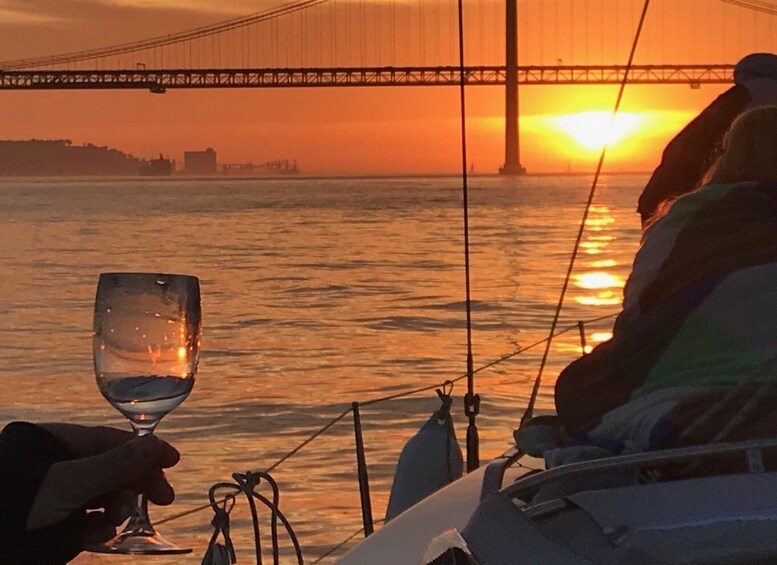 Picture 2 for Activity Vip Catamaran - Private Sunset Tour in Lisbon