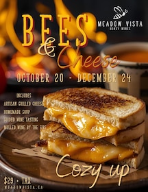 Bees & Cheese! Cozy Lunch & Mulled Wine at Kelowna Winery