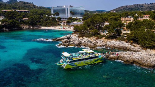 Font de Sa Cala : Catamaran à fond de verre de la côte est excursion