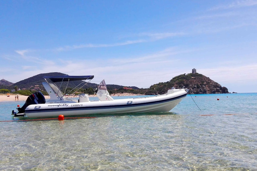 Picture 2 for Activity From Chia: Boat Ride to Cala Zafferano with Snorkeling