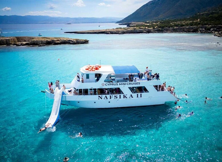 Picture 1 for Activity Latchi: Nafsika II Boat Cruise to the Blue Lagoon