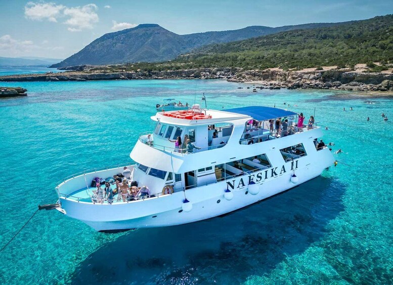 Picture 15 for Activity Latchi: Nafsika II Boat Cruise to the Blue Lagoon