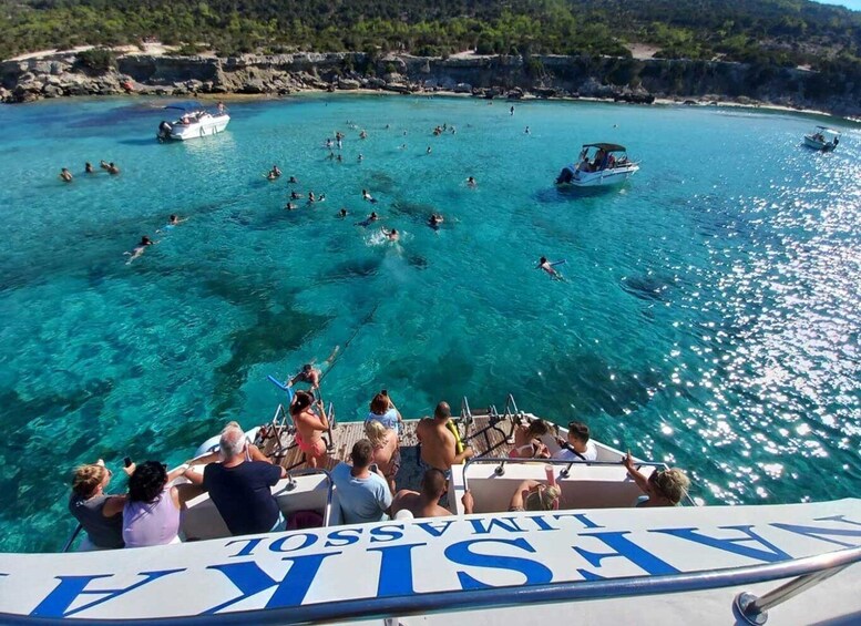 Picture 6 for Activity Latchi: Nafsika II Boat Cruise to the Blue Lagoon