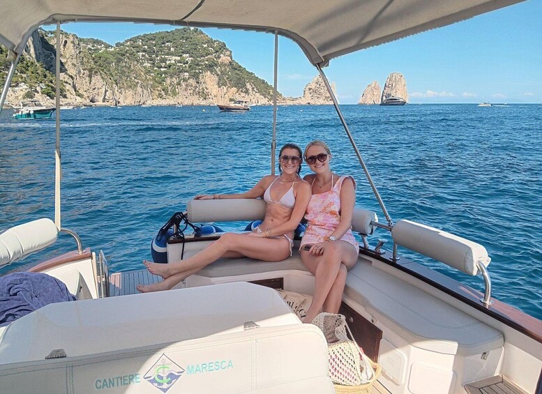 Full Day Private Boat Tour of Capri from Praiano