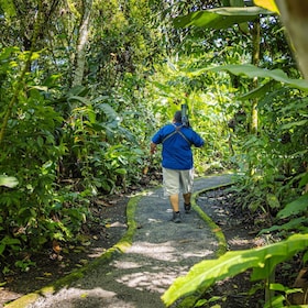 La Fortuna: Dovendyrstur i Arenal Vulkanpark & lokal snack